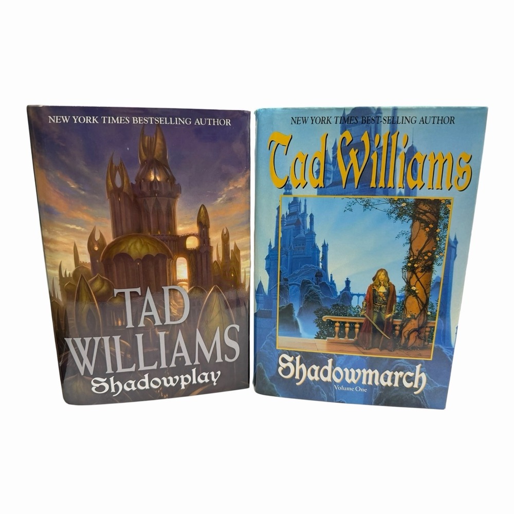 Lot of 2 Shadowmarch Series 1-2 Tad Williams Hardcover Shadow Play Dust Jacket